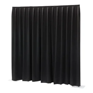 Telón gobelin negro de 12 x 8 mts