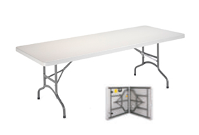 mesa banquete plegable blanca